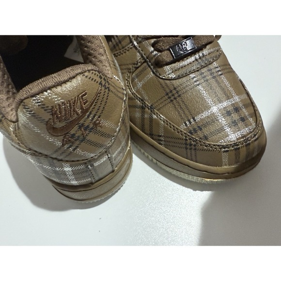 Nike‎ Air Force 1 Low Plaid Brand Brown NEW RARE Sz 7 main image 6